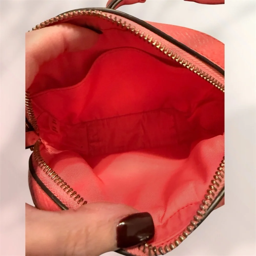 Tory Burch Pink Mini Miller Leather Crossbody Bag